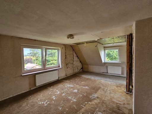 Schlafzimmer nach Rückbau