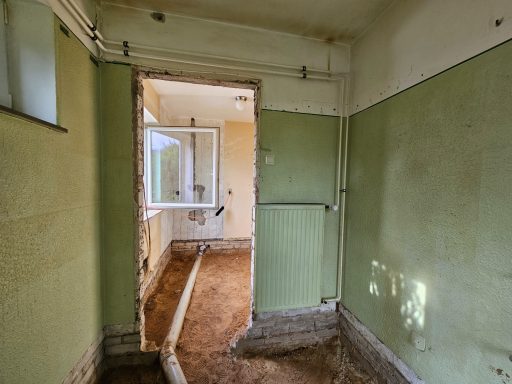 Blick aus Hauswirtschaftsraum in Duschbad EG