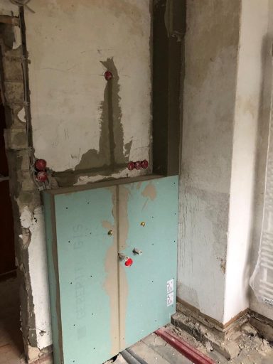 Unterbau für den Waschtisch im Bad im EG.
