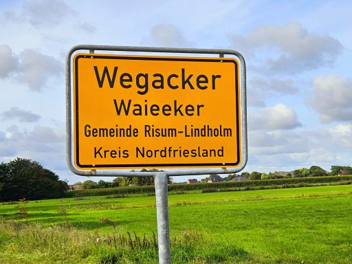 Ortsschild Waieeker | Wegacker