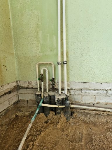 Anschlüsse Wasser und Heizung